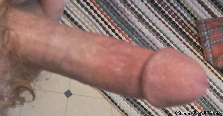 Just out of the shower