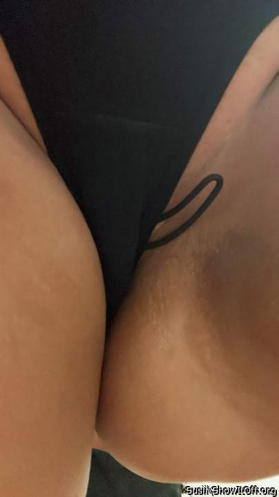 I would pull those to the side and be licking that pussy