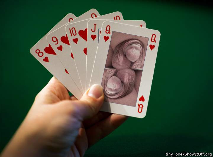 My dick was used on a deck of cards