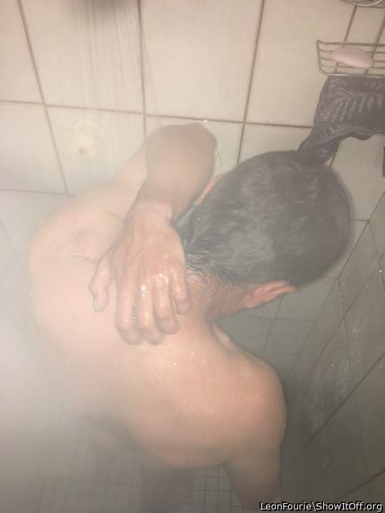 My friend caught me in the shower