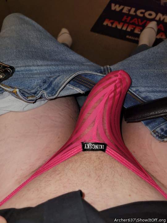 Hot pink gstring