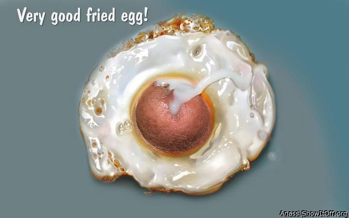 Very good fried egg..