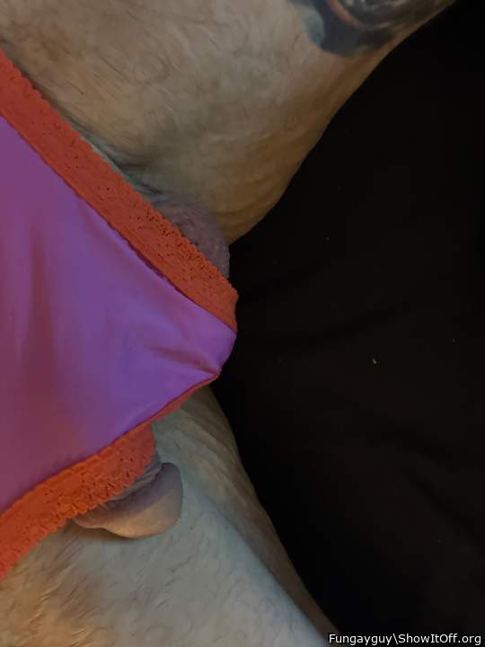Ops,  your cock head is hanging out...