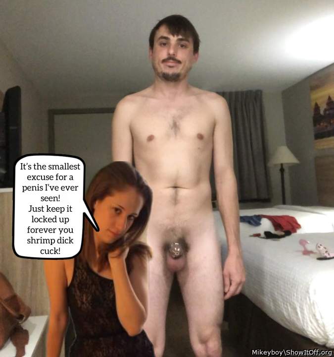 You love seeing my face next to your tiny little penis don't