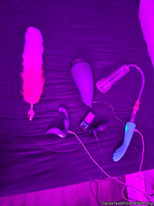 My toys are all charging up