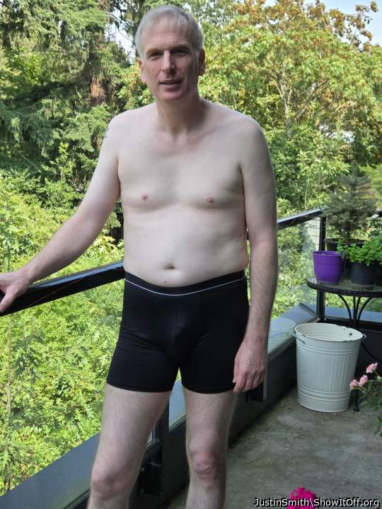 On The Patio In My Underwear