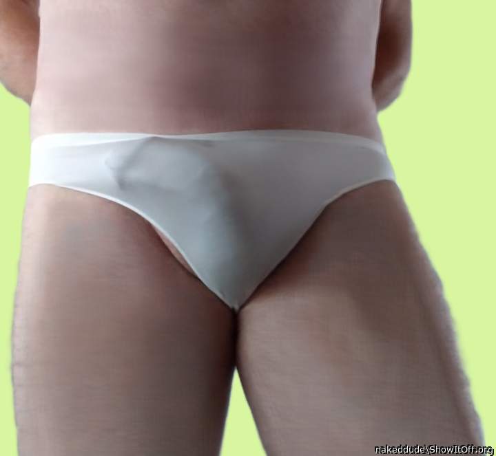 My white panty bulge