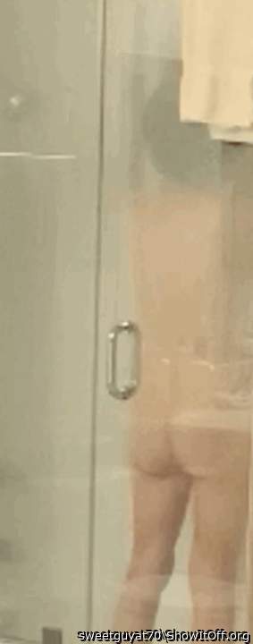 My wife in the shower