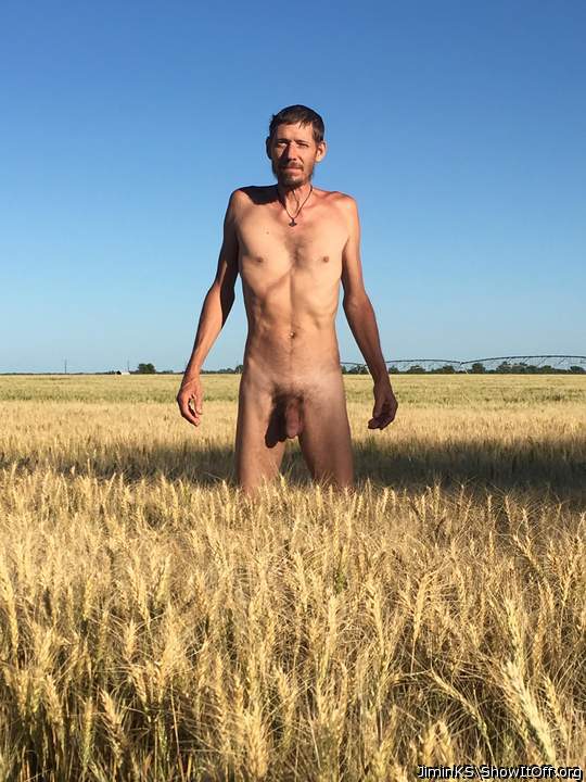 Out standing in his field!