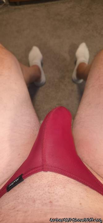 Maroon thong