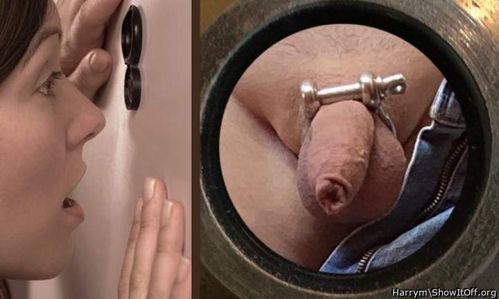 Through the spy hole - thanks Vita