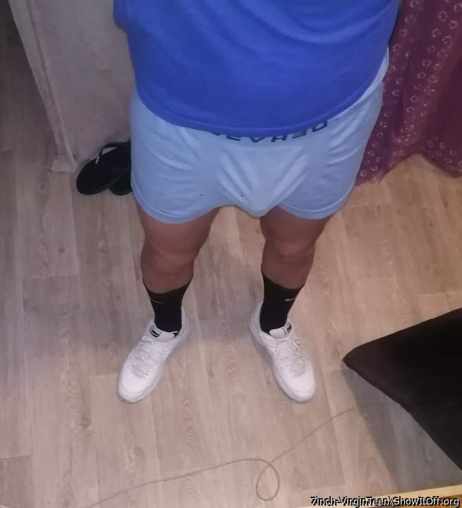 Blue is my favourite colour 💙.  Nice bulge  