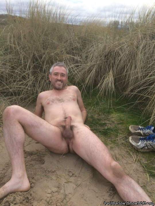 Naked at Studland nude beach