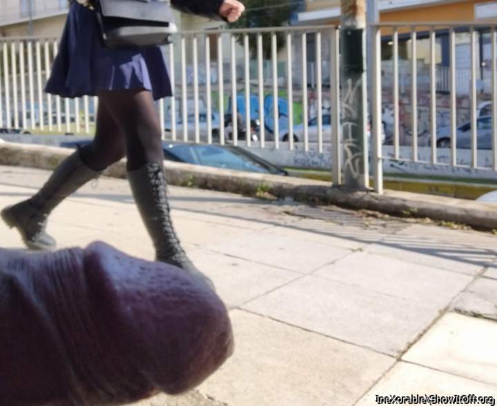 The women with skirts and pantyhose are always my firsts targets on flash!