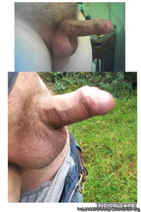 My cock when i was 20 at the top to now at the bottom (33)