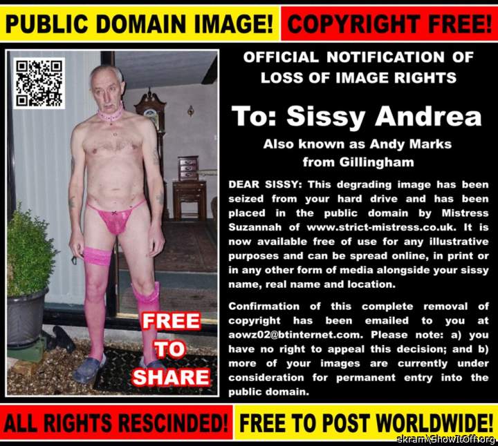 Andy "Andrea" the Gillingham, Dorset cocksucking faggot