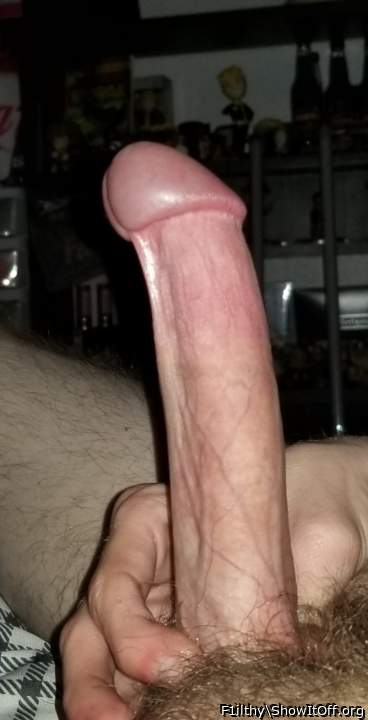 Awesome big boned up cock man!  