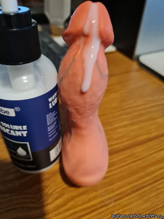 My Prostate Massager with Fake cum.