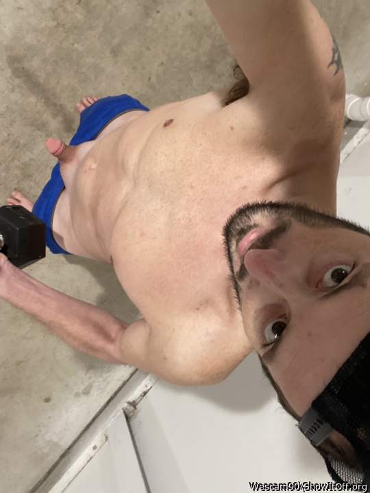 Working out with my dick out