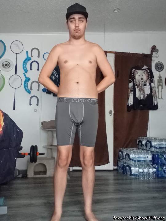 Me in Gray boxer shorts