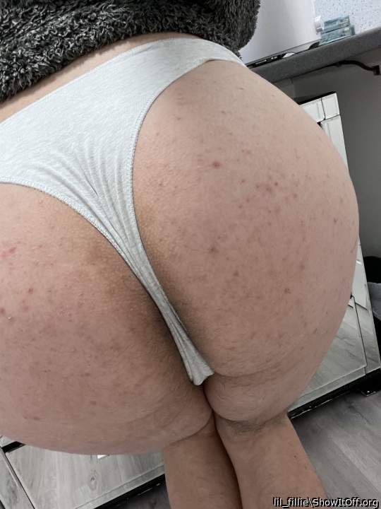 Fat ass in thongs