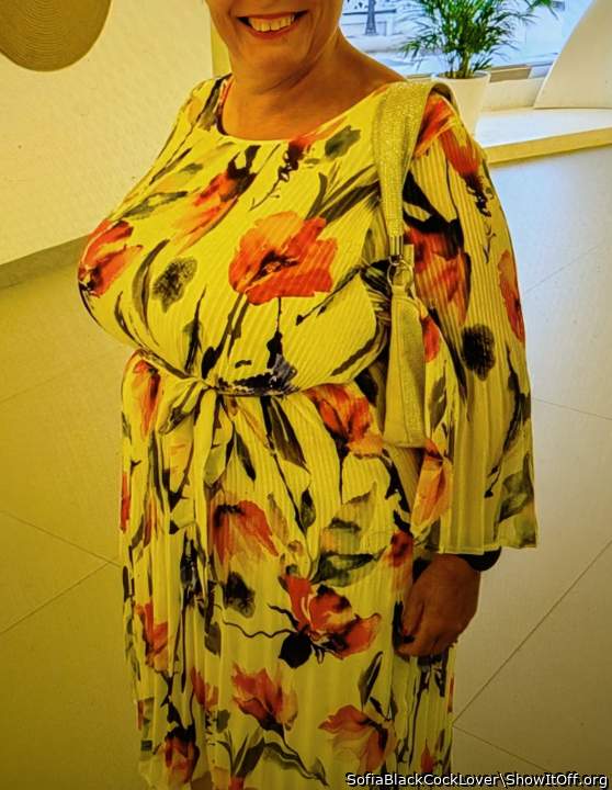 When men are staring at my boobs I always give them a big smile back