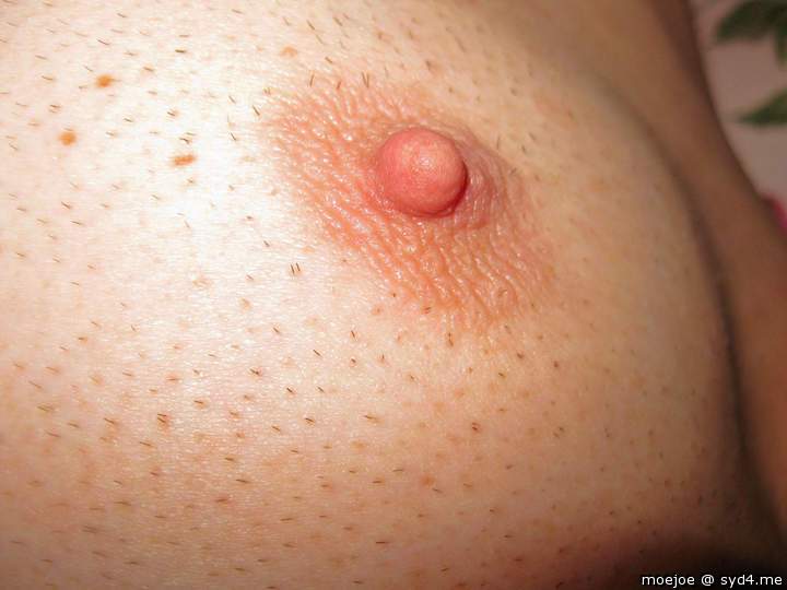 My tit nipple.....needs some cum...