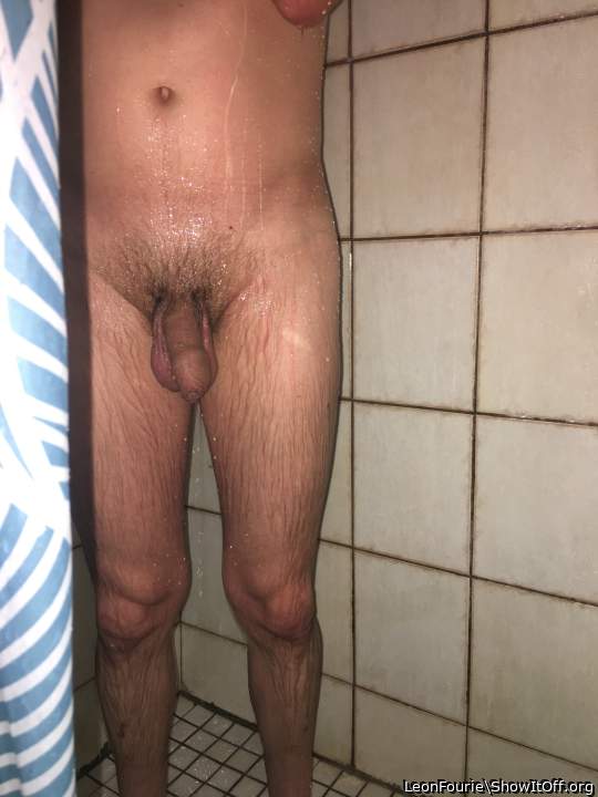My friend caught me in the shower