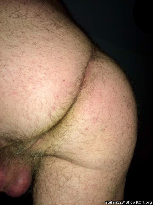 Hot ass cheeks, crack and balls from behind    