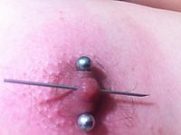 pierced nipple